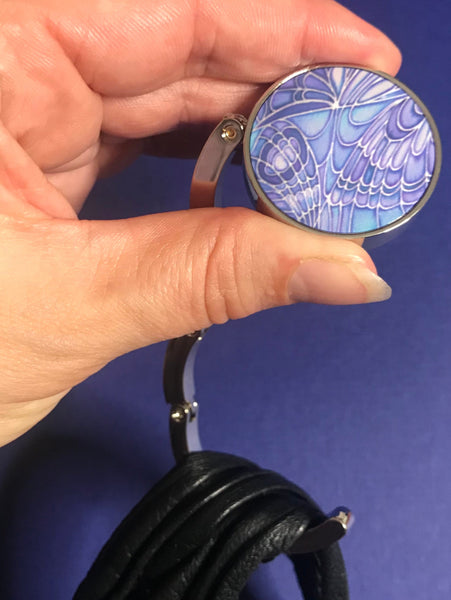 Blueberry Butterfly hand bag hanger