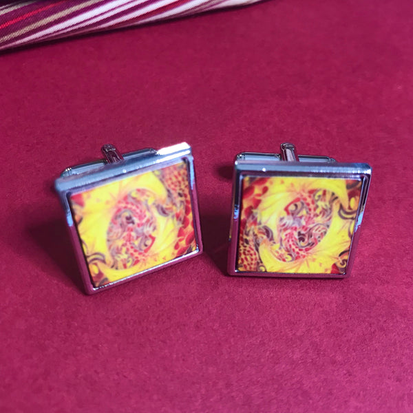 Smiling Lion Cuff Links - Gift for Him