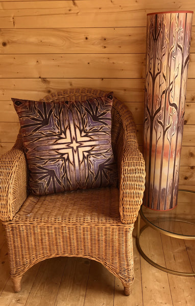 Deco trees Contemporary Floor Lamp 1m tube  - Beautiful Art Lamp - Caramel Atmospheric lighting