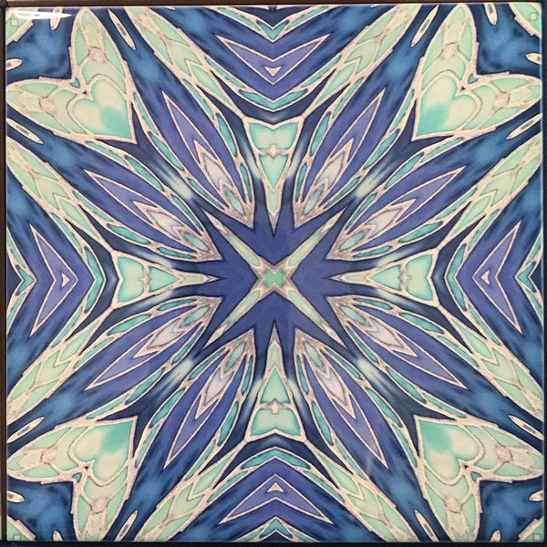 Sea Star Blue Aqua Green Ceramic Tiles -  Ceramic Hand Printed Tiles