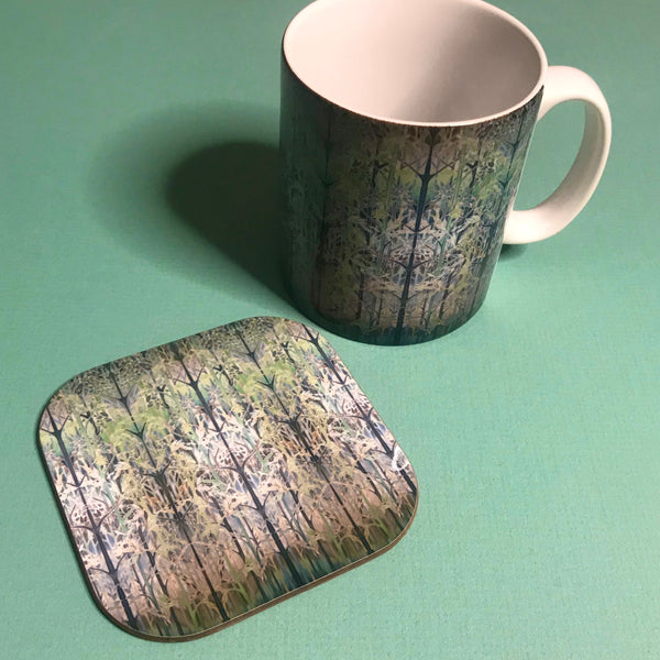 Green Grey Forest Meditation Mug - Woods Mug Box Set