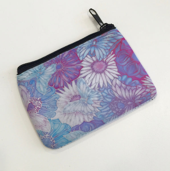 Pretty Butterfly and Flower Coin Purse - Evening bag purse - Credit card pouch