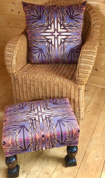 Deco kaleidoscope luxury velvet cushion - Contemporary Throw Pillow - Luxury Velvet Cushion.