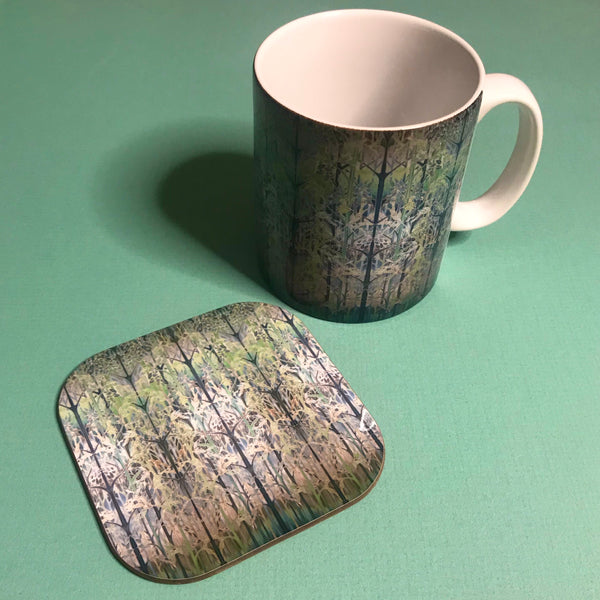 Green Grey Forest Meditation Mug - Woods Mug Box Set