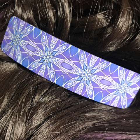 Purple Snowflake Star Hair Clip Barrette Accessory