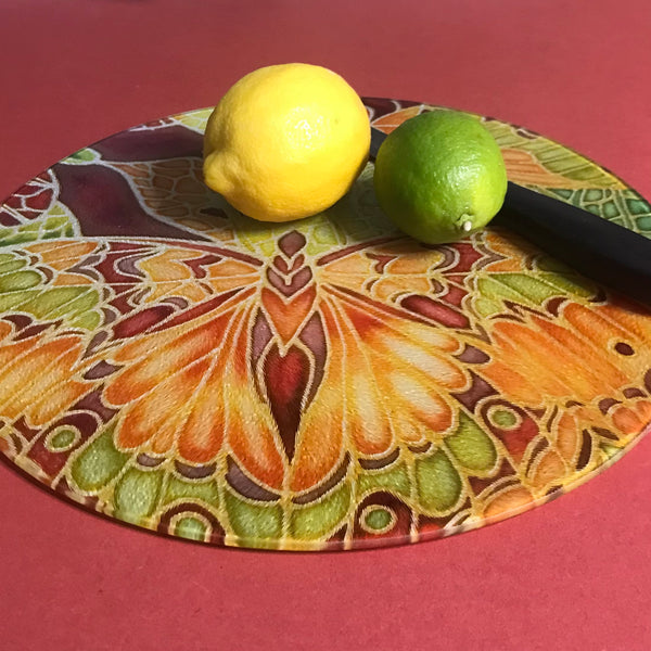 Green Caramel Butterfly Table Mats & Coasters - Butterfly Table Mats