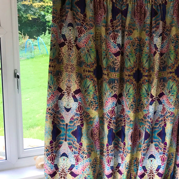 Green Butterfly Designer Velvet fabric by the metre