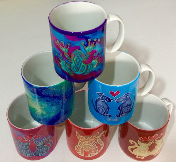 Autumn Maple Leaves Mug - Mug and Coaster Box Set - Red Mug Set - Autumn Mug Gift