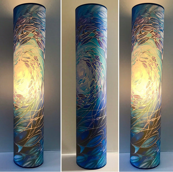 Ocean Blue Floor Lamp - Contemporary Sea Shoal Lamp - Dramatic Art Lamp