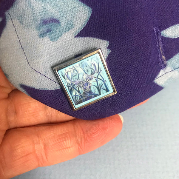 Majestic Stag Cuff Links Cool Blue - Gift for Him