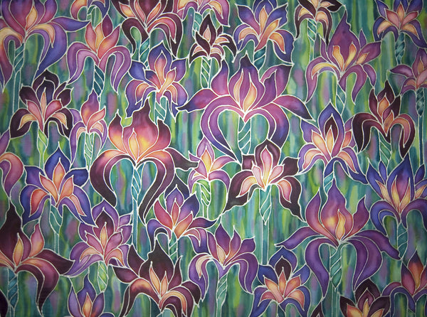 Purple Irises Print - Art Print - Living room art